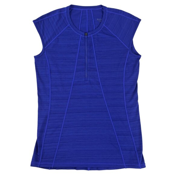 Athleta Women's 1/2 Zip Pacifica UPF Tank in Blue Size Medium - Picture 1 of 7
